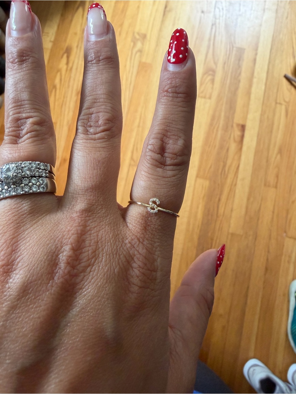 Delicate Gold S Ring - Dainty Women's Jewelry in Gold